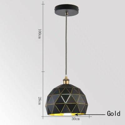 Suspension design LED arrondie avec plusieurs plaques métal Hang