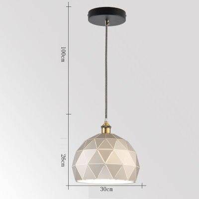 Suspension design LED arrondie avec plusieurs plaques métal Hang