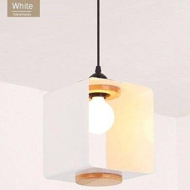 Suspension moderne LED en cube coloré Creative