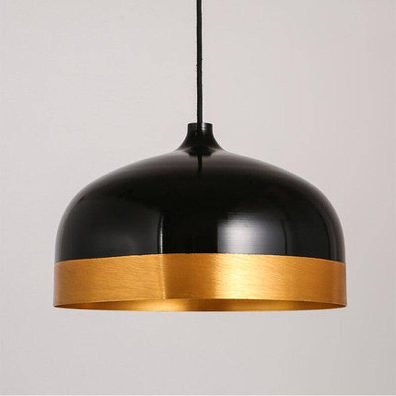 Suspension design LED avec abat-jour noir arrondie Loft