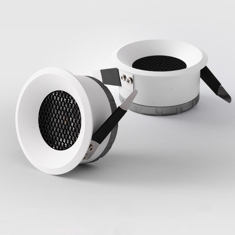 Spot moderne LED encastrable effet ruche anti-éblouissement Elvia