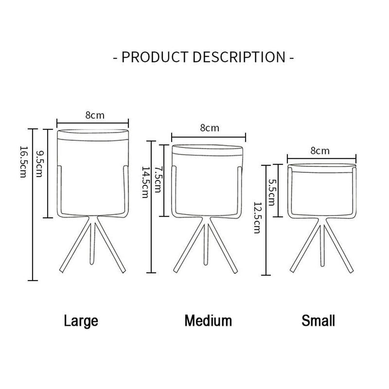 Vase design en marbre avec support en métal Loli Déco