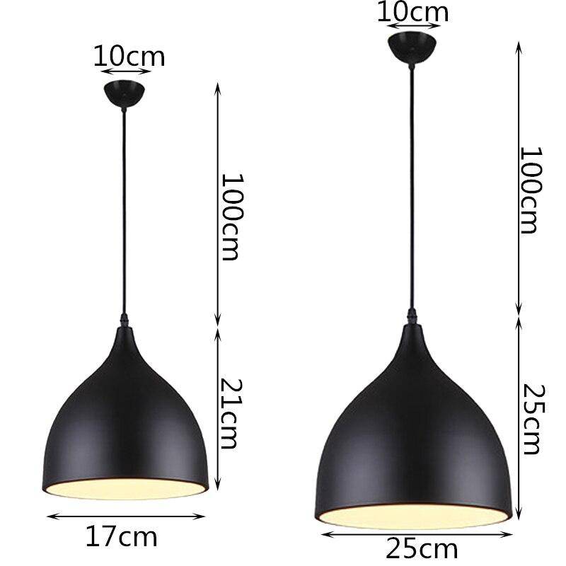 Suspension LED cône arrondi de couleurs Hanging