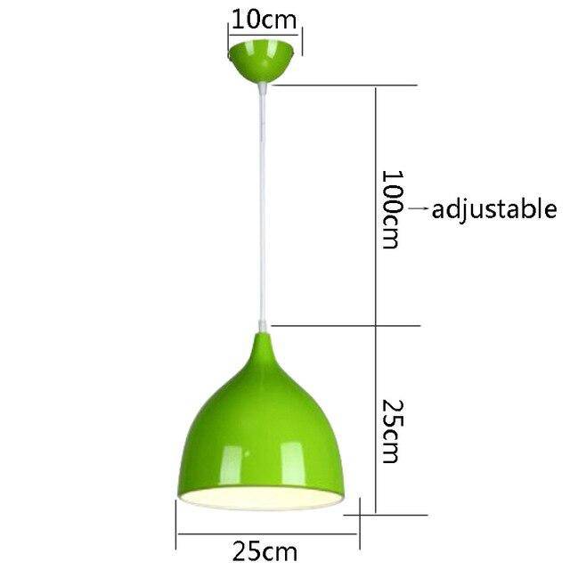 Suspension LED cône arrondi de couleurs Hanging