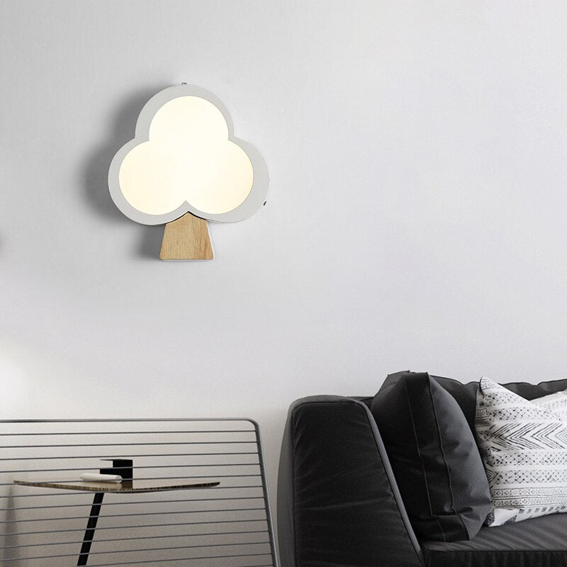 Applique murale moderne en forme d'arbre en bois Ania