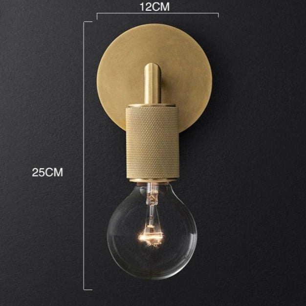 Applique murale moderne avec abat-jour original doré Larisa