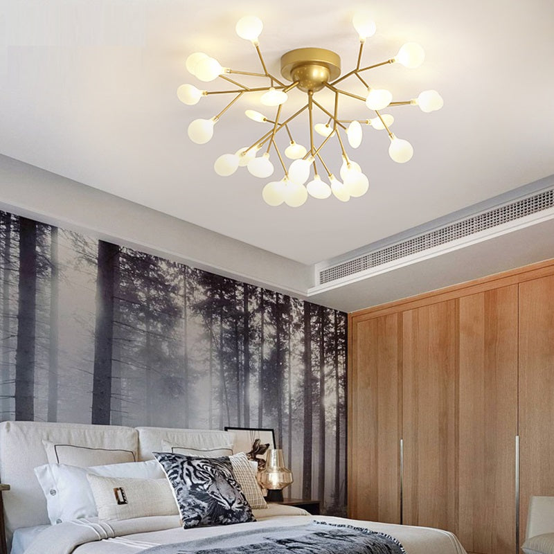 Lustre moderne LED en forme de branche lumineuse Shanna