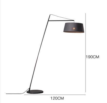 Lampadaire moderne LED avec abat-jour droit tambour Lorya