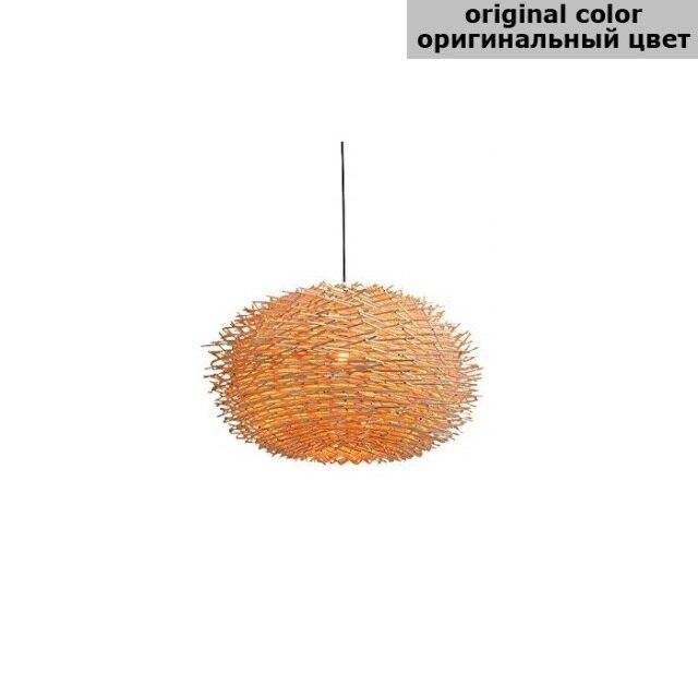 Suspension design en forme de nid d'oiseaux Rattan