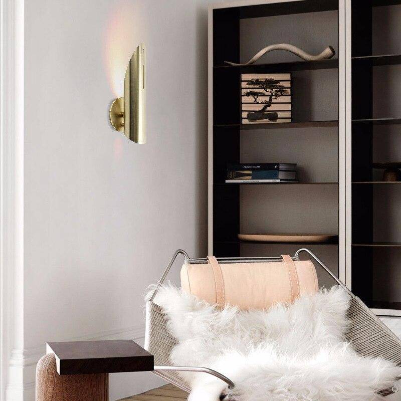 Applique murale LED design finitions dorées luxury