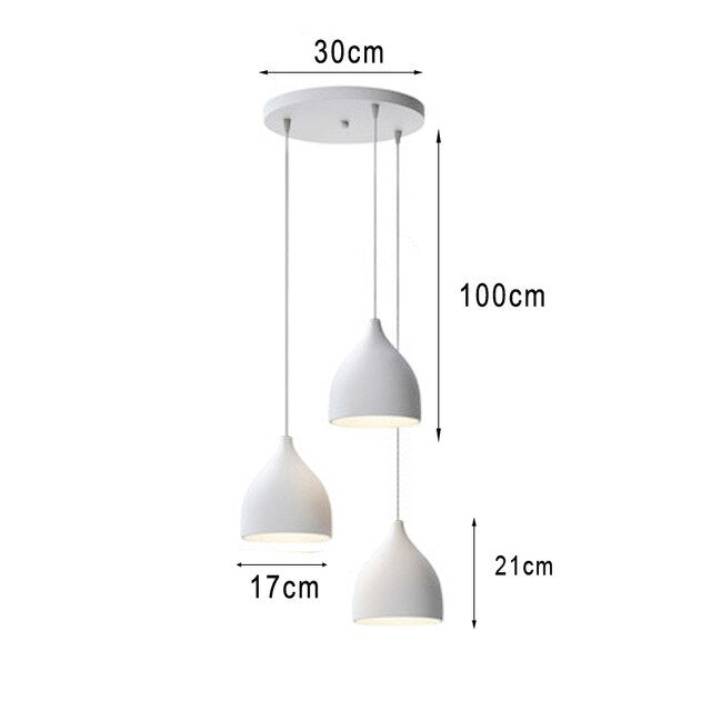 Suspension moderne LED minimaliste en métal Willo