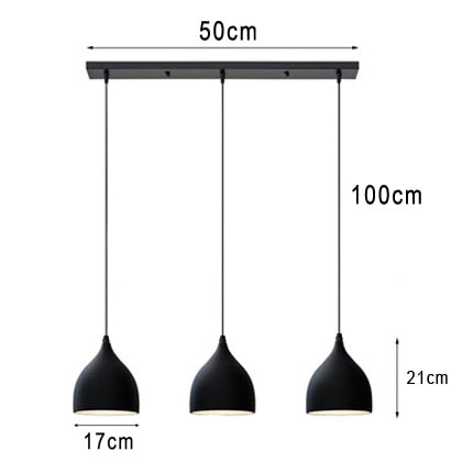 Suspension moderne LED minimaliste en métal Willo