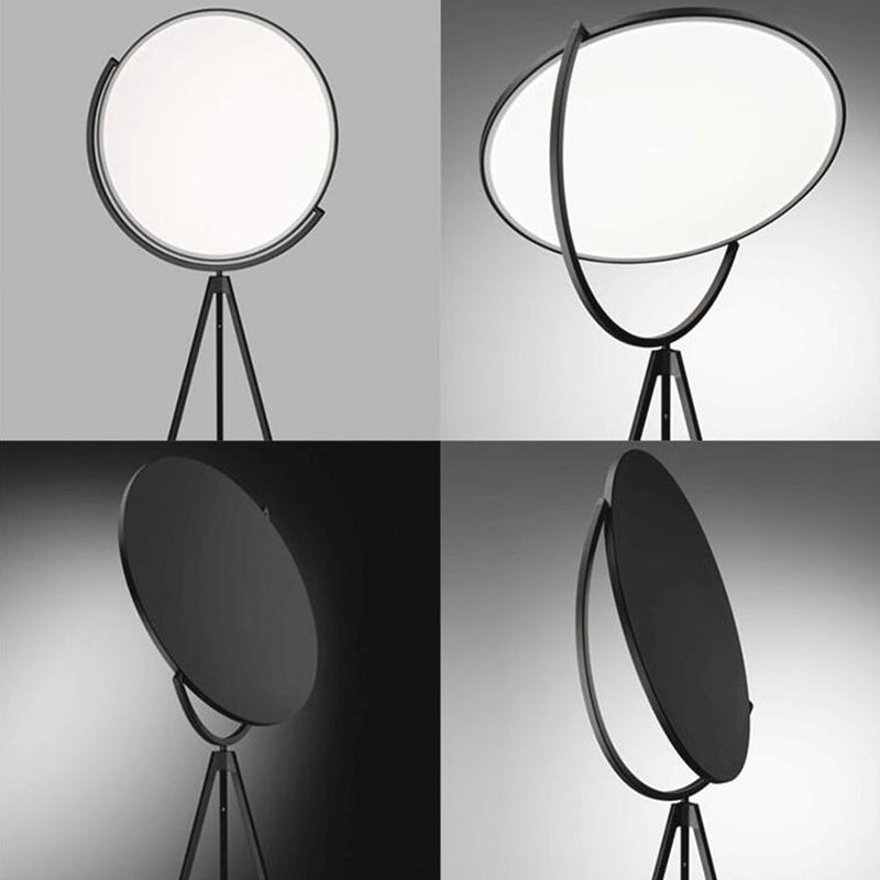 Lampadaire design LED triple pied et lampe ronde Loon