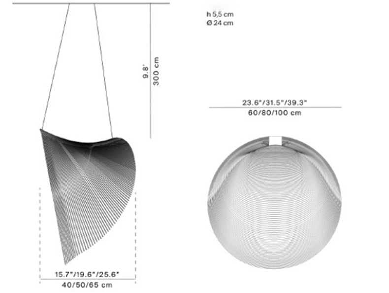 Suspension scandinave LED en forme de conque en bois Mahina