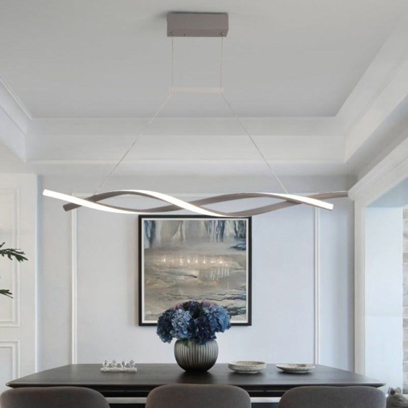 Lustre design LED en forme de vagues Callan