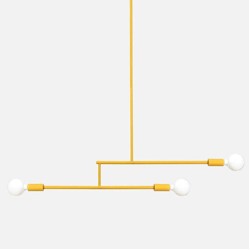 Suspension design à LED en métal avec plusieurs lampes Creative