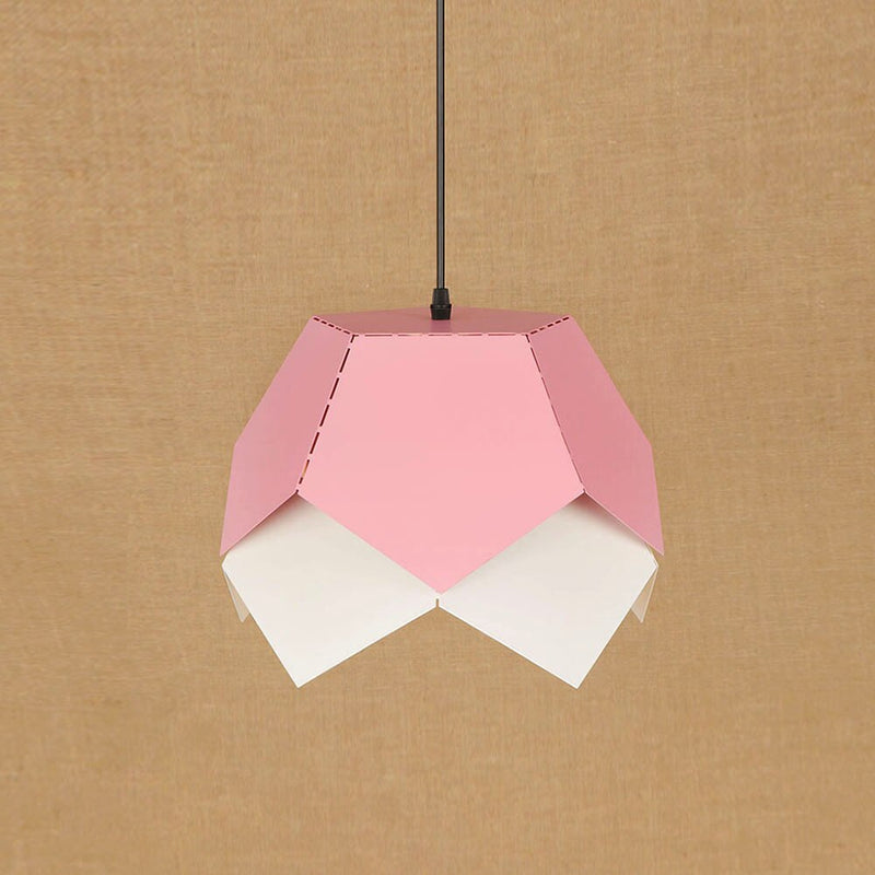 Suspension moderne LED abat-jour fleur style origami Daisuke