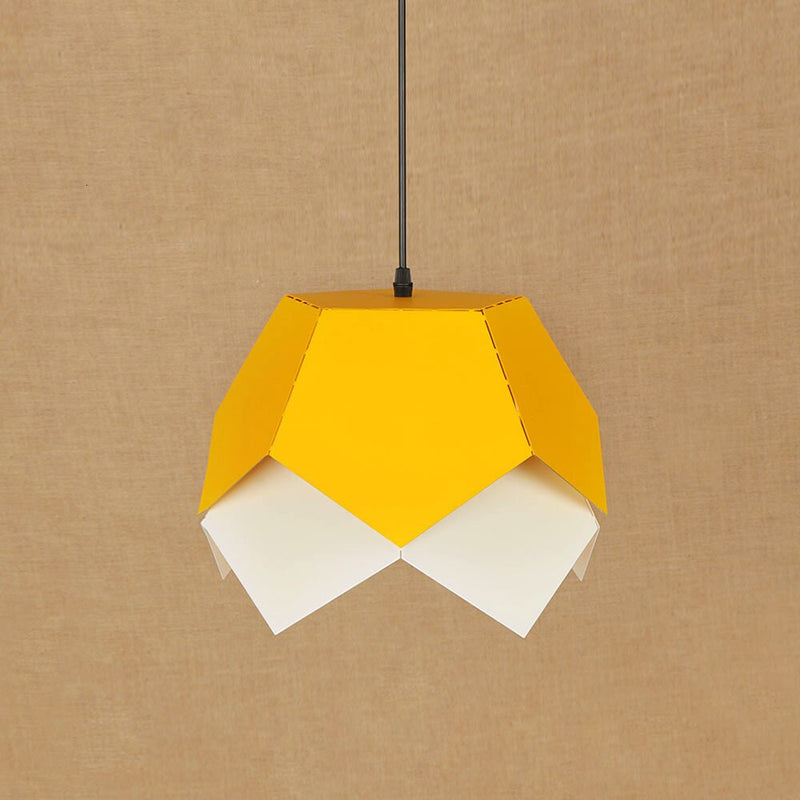Suspension moderne LED abat-jour fleur style origami Daisuke
