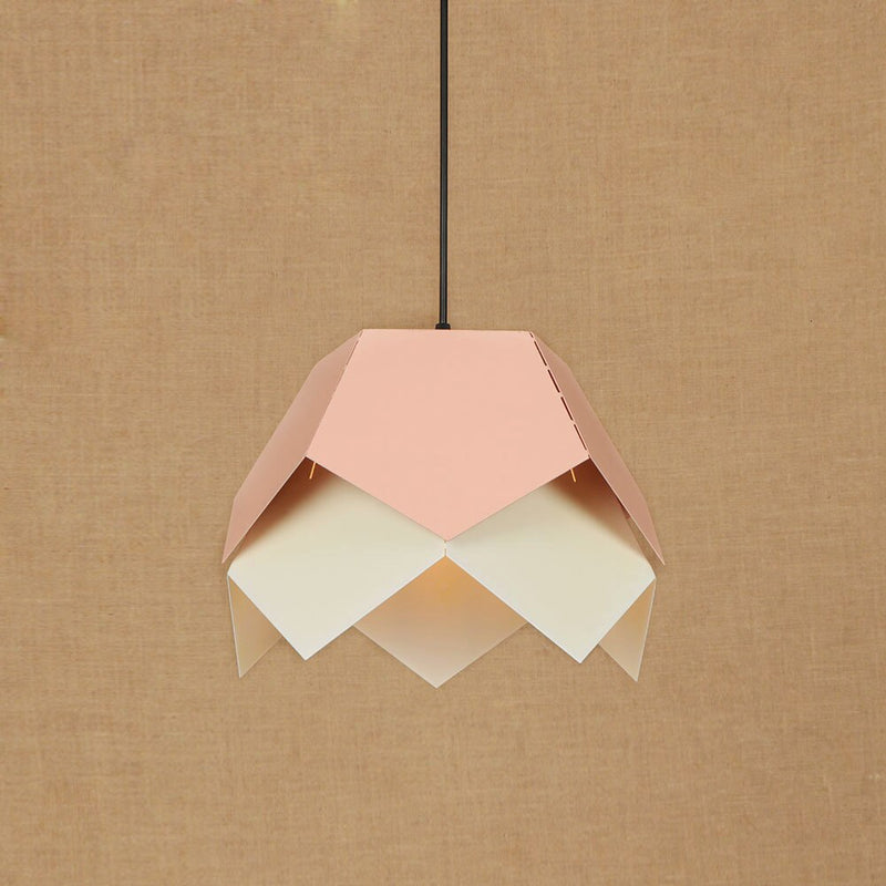 Suspension moderne LED abat-jour fleur style origami Daisuke