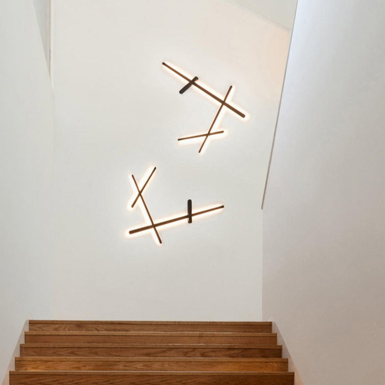 Applique murale design LED barres lumineuses simples Amayel