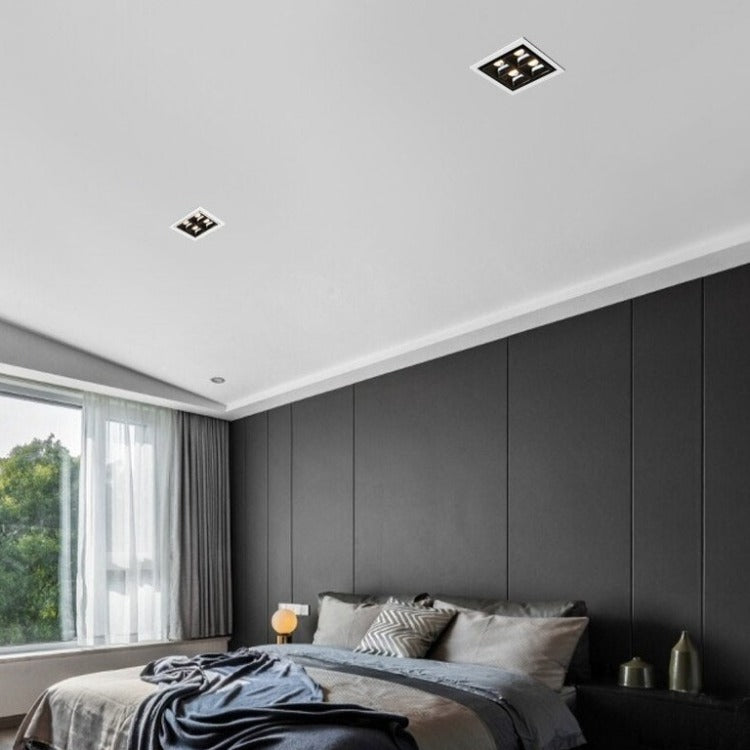 Spot moderne LED carré et angle ajustable à 60° Dina