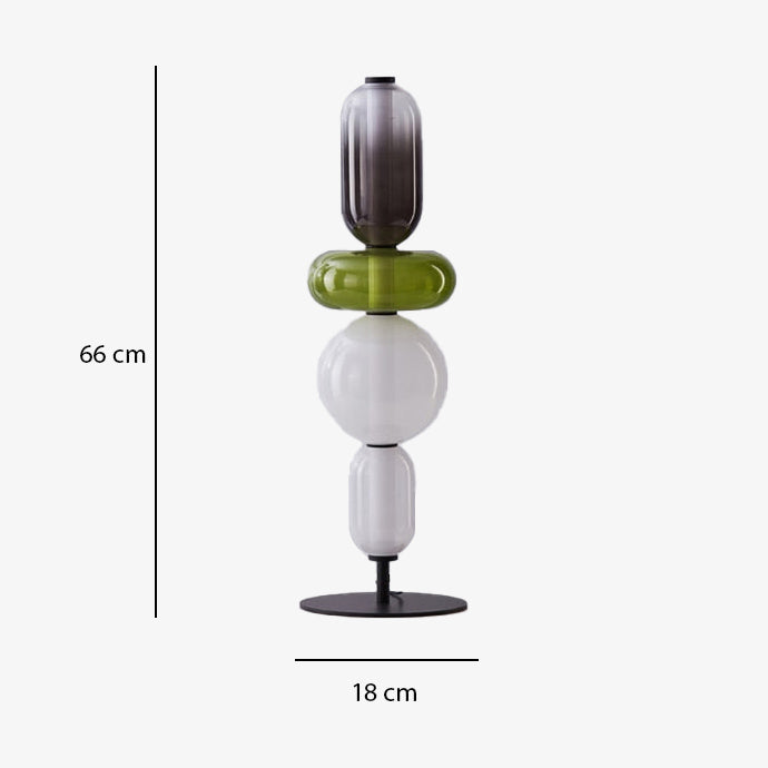 Lampe à poser moderne LED en forme de pierres Albane