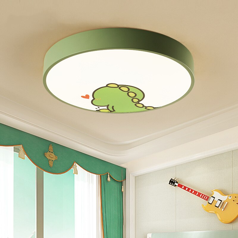 Plafonnier LED rond coloré pour chambre d'enfant