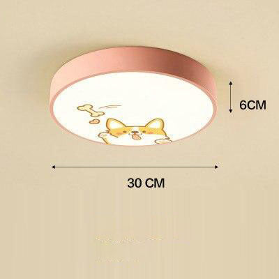 Plafonnier LED rond coloré pour chambre d'enfant