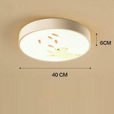 Plafonnier LED rond coloré pour chambre d'enfant