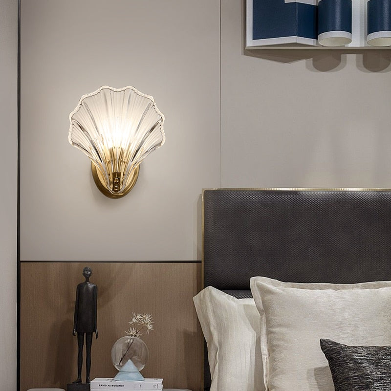 Applique murale moderne LED en forme de coquillage Shelly