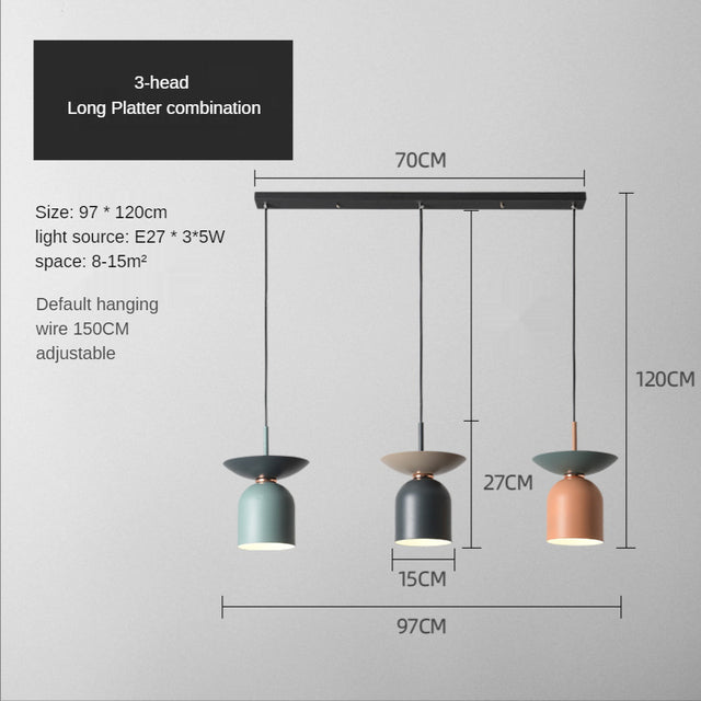Suspension industrielle avec abat-jour en forme de dôme Soren