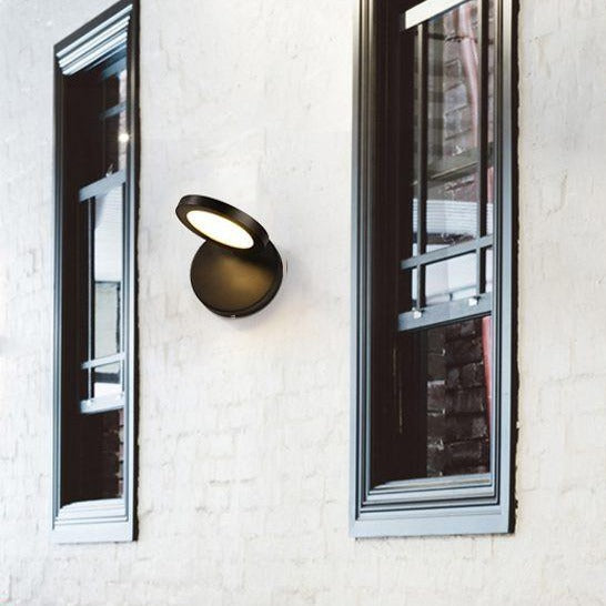 Applique murale moderne LED style poudrier en métal Clover