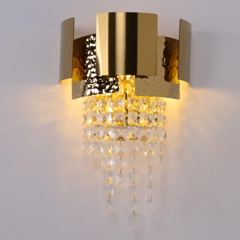 Applique murale moderne LED avec goutes en cristal Vega