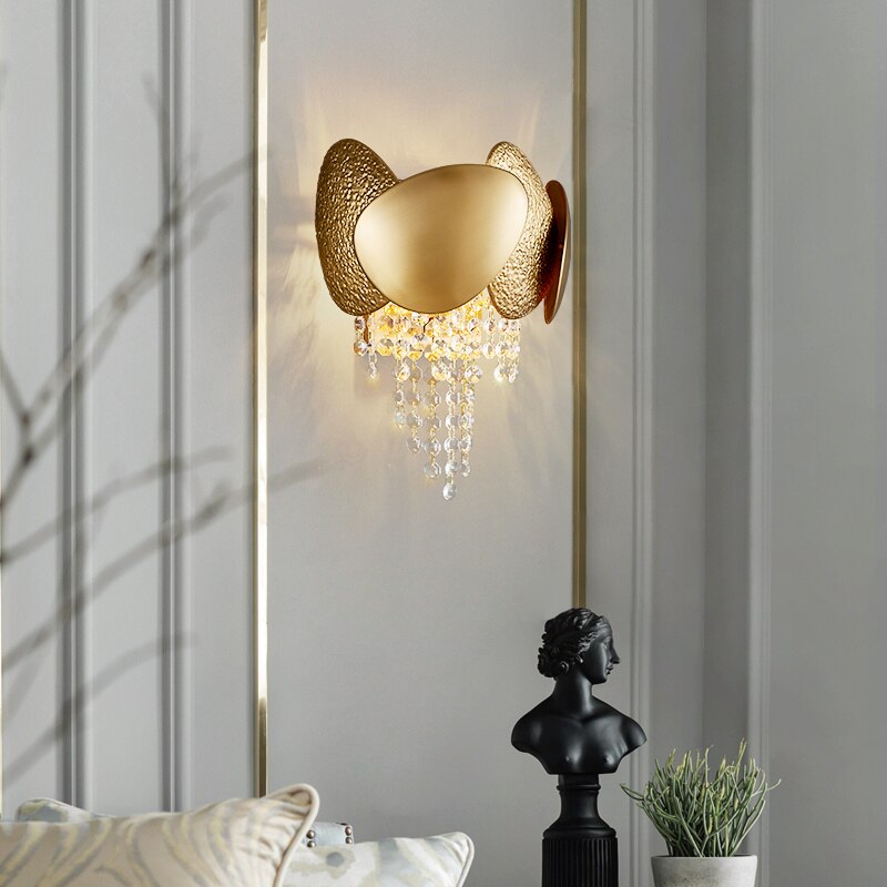 Applique murale moderne LED avec goutes en cristal Vega