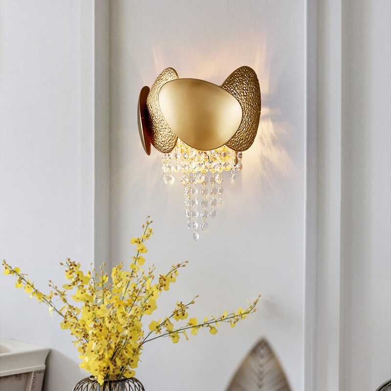 Applique murale moderne LED avec goutes en cristal Vega
