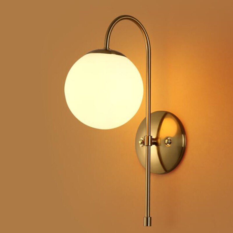 Applique murale moderne LED avec globes en verre Nyrea