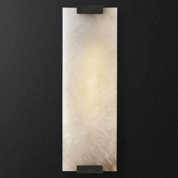 Applique murale moderne LED rectangulaire en marbre Zinerva