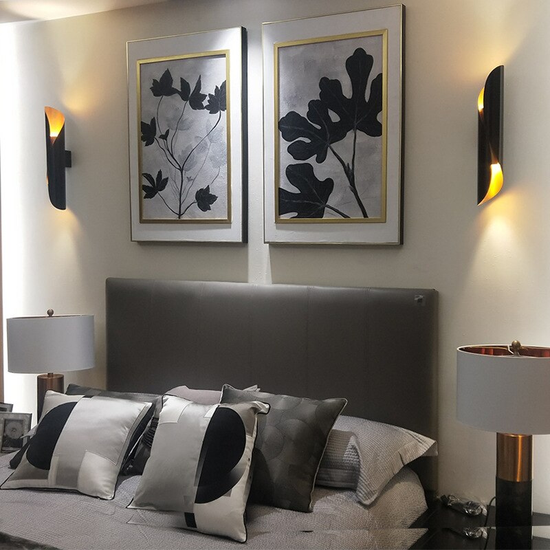 Applique murale moderne en métal cylindrique ouverte Ernest