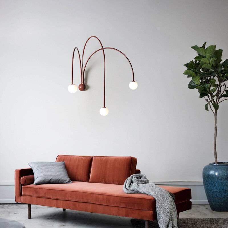 Applique murale moderne LED avec 3 arcs Solyne