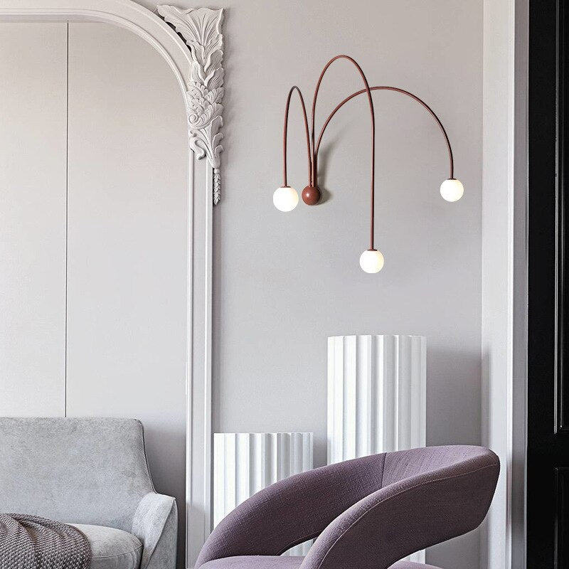 Applique murale moderne LED avec 3 arcs Solyne