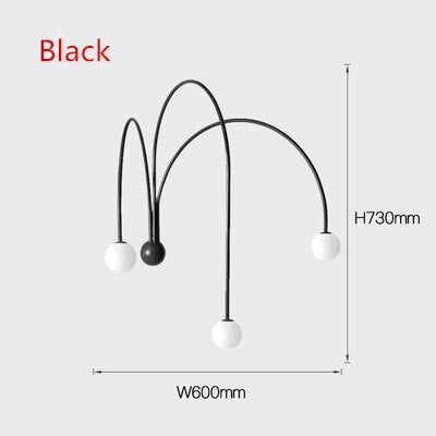 Applique murale moderne LED avec 3 arcs Solyne