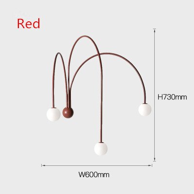 Applique murale moderne LED avec 3 arcs Solyne