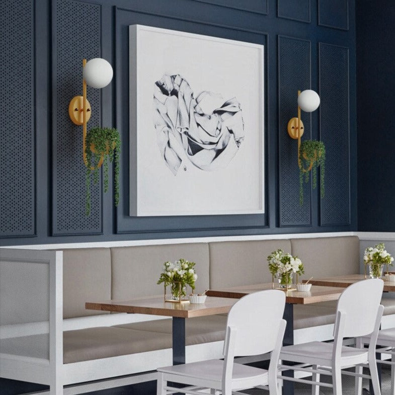 Applique murale moderne LED avec pot de plantes Xenia