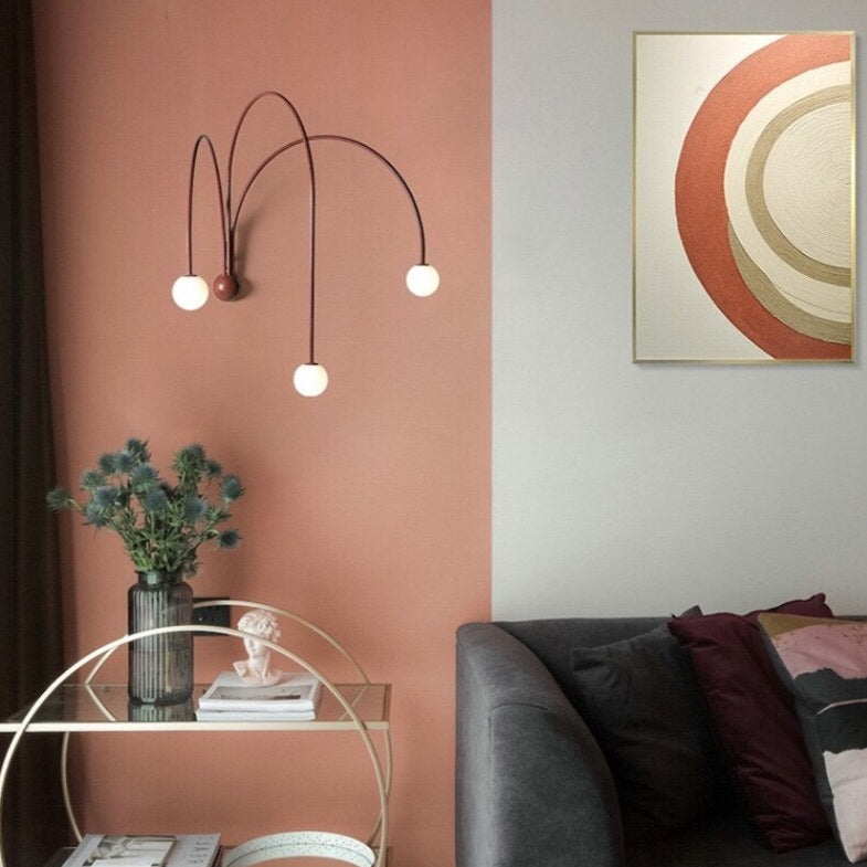 Applique murale moderne LED avec 3 arcs Solyne