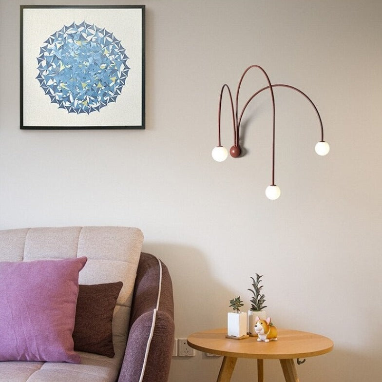 Applique murale moderne LED avec 3 arcs Solyne