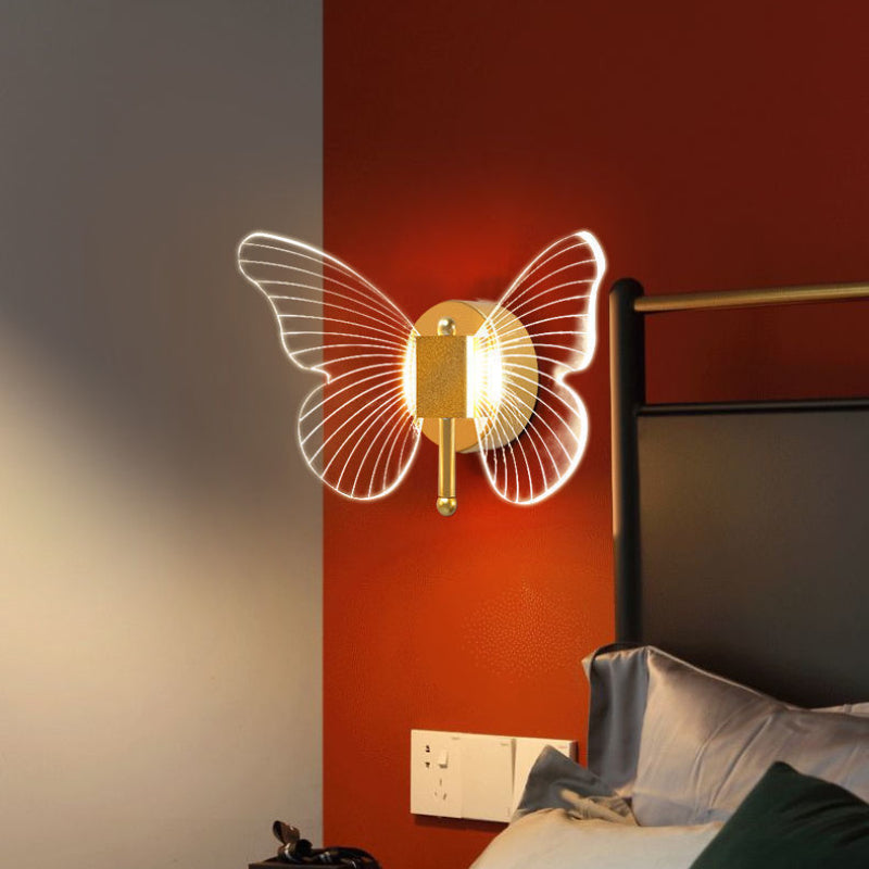 Applique murale moderne LED en forme de papillon Fairya