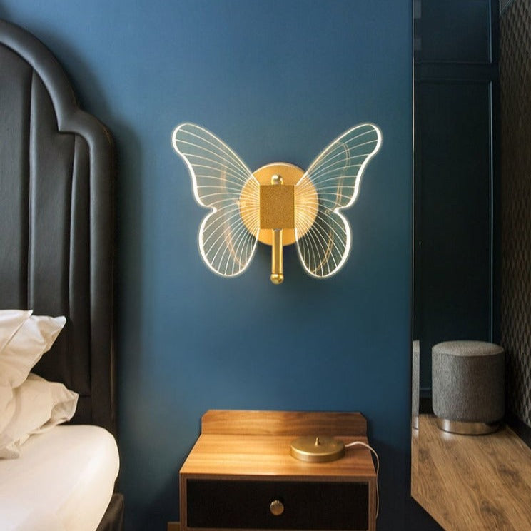 Applique murale moderne LED en forme de papillon Fairya