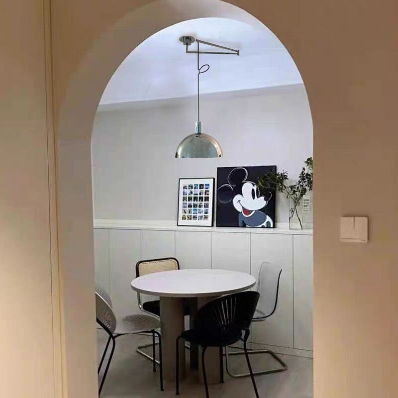 Suspension industrielle avec abat-jour mi-rond Ocasio