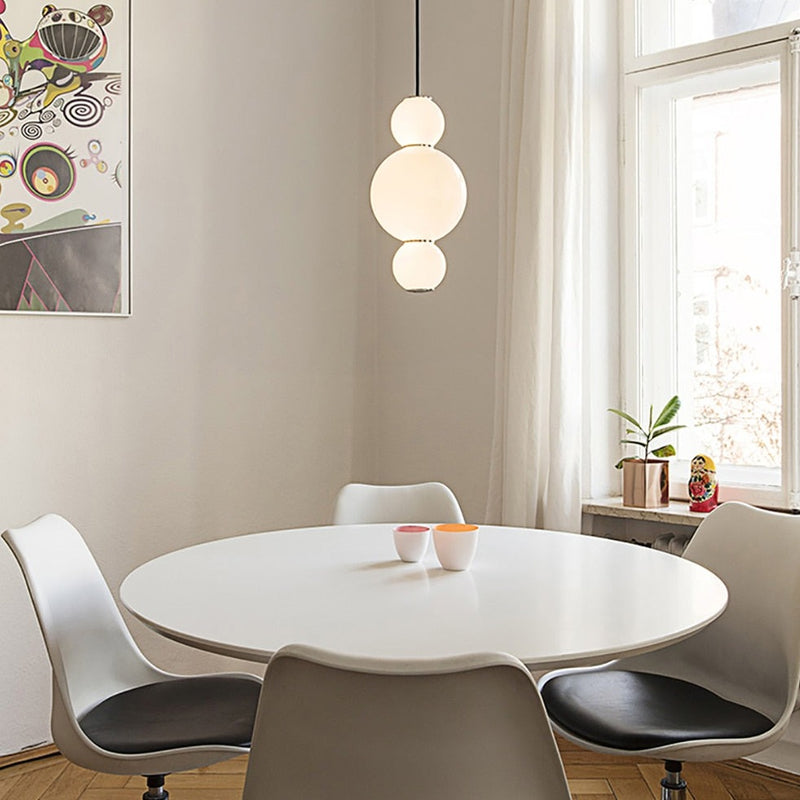 Suspension moderne LED avec perles lumineuses Julene