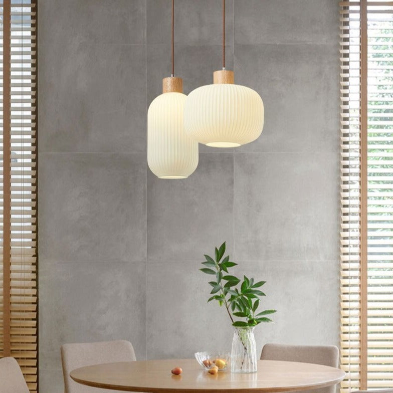 Suspension scandinave en bois et aluminium Adara